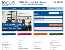 Tablet Screenshot of focus-on-training.co.uk